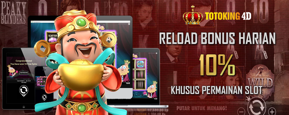 Reload Bonus Harian Slot 10%